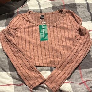 SHEIN Pink Ribbed Women's Top